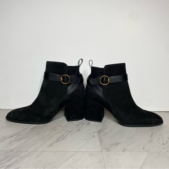 New! Vionic Tenley Black Heeled Bootie 9 - Picture 7 of 15
